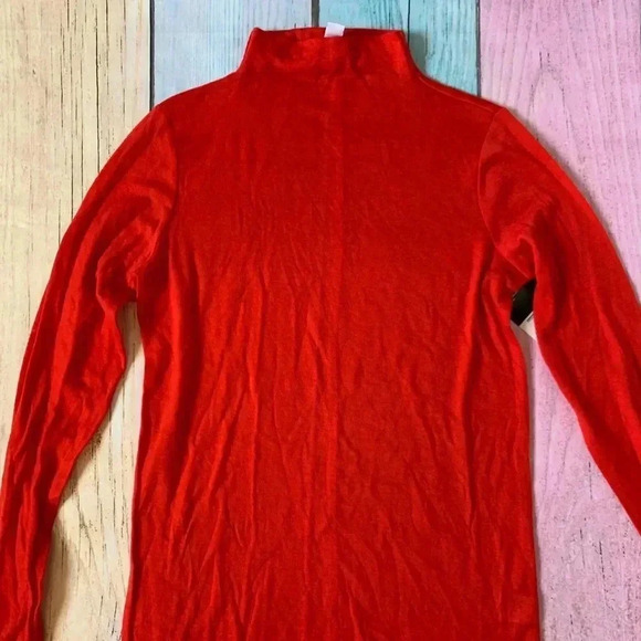 Nine west long sleeve turtle neck top - Picture 2 of 7